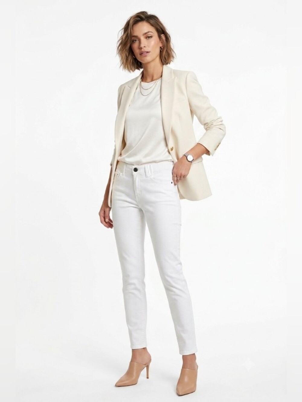 Democracy White Women’s Skinny Jeans 6 - Picture 2 of 12